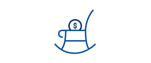 Rocking chair icon.