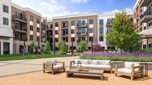 courtyard at the links at pga parkway
