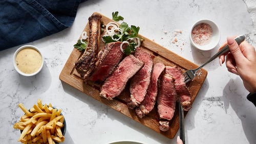 Côte de Boeuf with sides