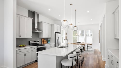 Breathtaking kitchen adjacent to casual dining