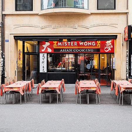 Ansicht der Front von Mister Wong in der Steinenvorstadt in Basel
