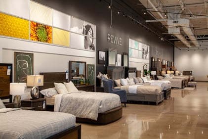 Bloomington Slumberland Furniture wall of beds