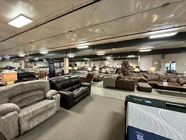 Rhinelander Slumberland Furniture leather sofa