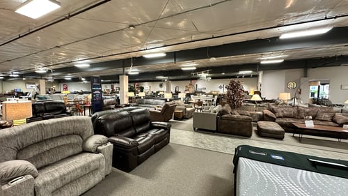 Rhinelander Slumberland Furniture leather sofa
