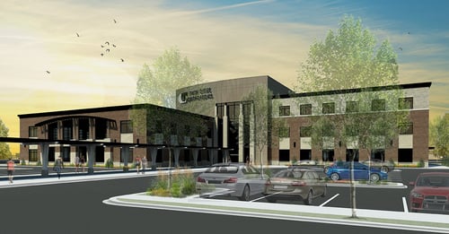 TCO Edina MD Drive Therapy Building Exterior Rendering