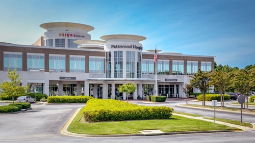 Prisma Health Patewood Hospital exterio
