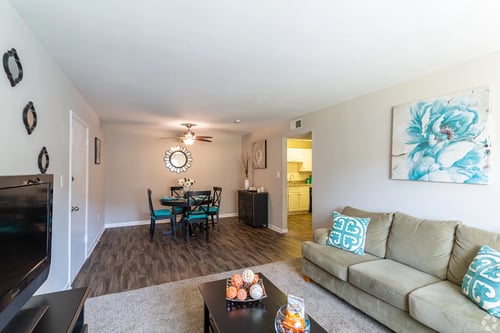 Living Room at Bradley Square in North Charleston, SC