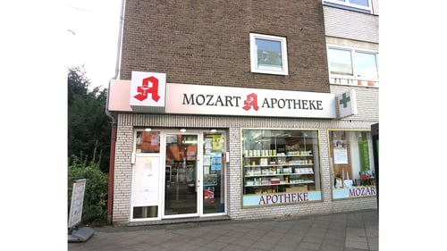 Aussenansicht der Mozart-Apotheke