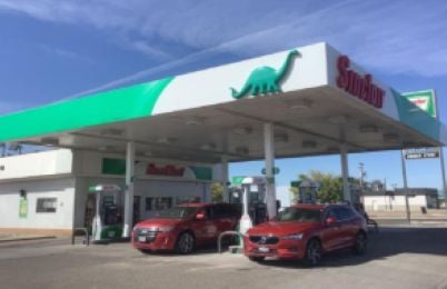 Sinclair Gas Station Fueling Island