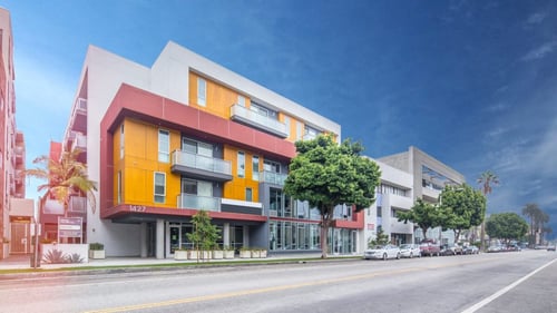 Exterior Street at Seventh West Apartments, Santa Monica, CA