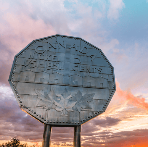 Picture of the Big Nickel in Sudbury