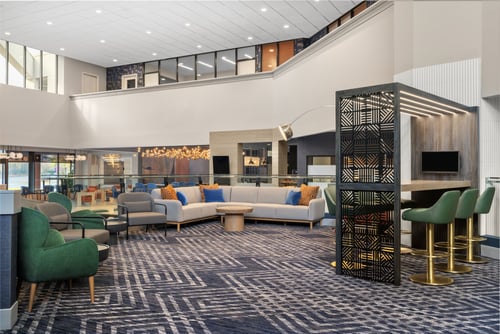 Relax in our spacious lobby with ample seating.