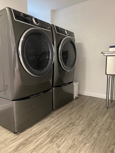 Washer and Dryer brought to you by Yudins Appliance Inc.