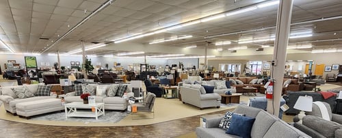 Tomah Slumberland Furniture interior panorama