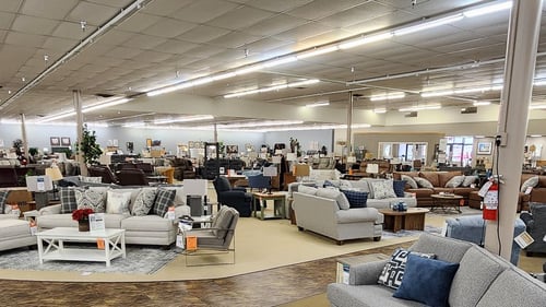 Tomah Slumberland Furniture interior panorama