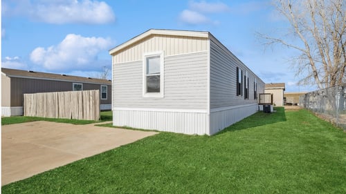 Model home exterior at Cedar Ridge Manufactured Home Community  in Wichita, Kansas