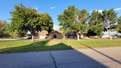 Church building exterior of The Church of Jesus Christ of Latter-day Saints located at 151 South 200 West in Fountain Green Utah
