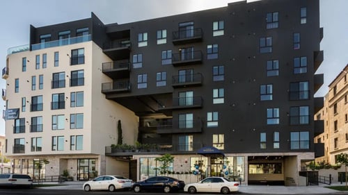 Building exterior at Mariposa on 3rd in Los Angeles, CA 90004