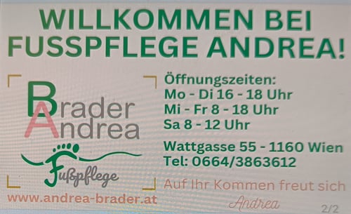 Fußpflege Andrea Brader 1160 Wien