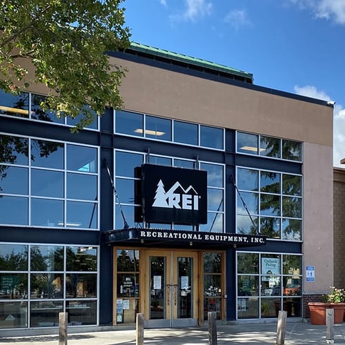The front of the REI store in San Jose, California