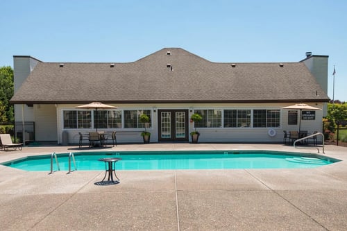 Pool at Sundial Apartments, Wilsonville, OR