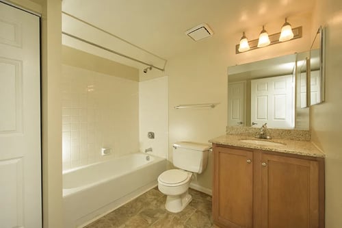 Bathroom at Glassworks, Pennsylvania