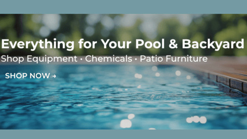 Everything For Your Pool & Backyard Banner