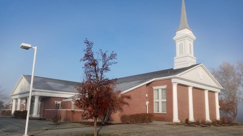 Utah Plain City Meetinghouse of the Church of Jesus Christ of Latter-day Saints.