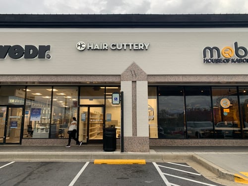 Front of store Festival at Woodholme Hair Cuttery