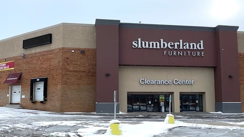 Slumberland Clearance Center in St. Paul,  MN - Parking Lot View
