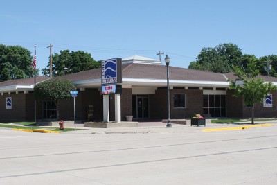 Exterior photo of First Citizens Bank Osage Iowa branch