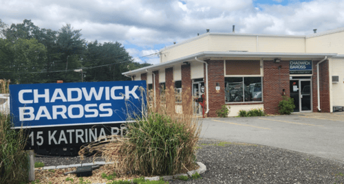 Chadwick-BaRoss sign and building at 15 Katrina Road