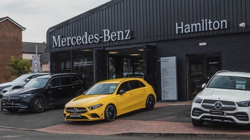 Mercedes-Benz A-Class AMG Outside of Mercedes-Benz of Hamilton