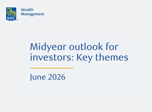 RBC Wealth Management midyear outlook for investors key themes report cover, June 2026