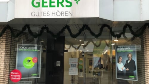 Außenaufnahme vom GEERS Fachgeschäft