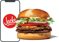 mobile and a burger