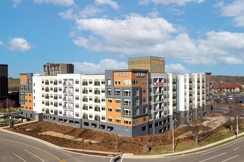 Exterior view at The Porter in Maryland Heights, MO 63146