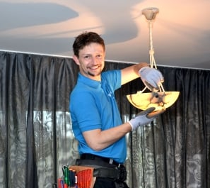Marcel an der Arbeit