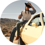 man wearing jeans