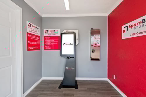 SpareBox Storage in Amarillo, TX self-service rental kiosk