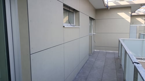 Panneaux de façades sur ossatures bois