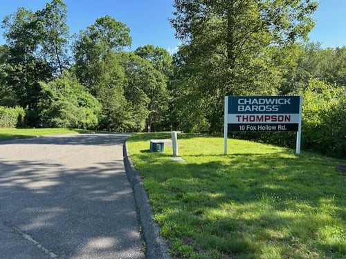 Chadwick-BaRoss Thompson branch exterior sign