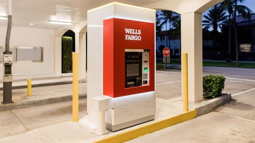 Wells Fargo drive-up ATM.
