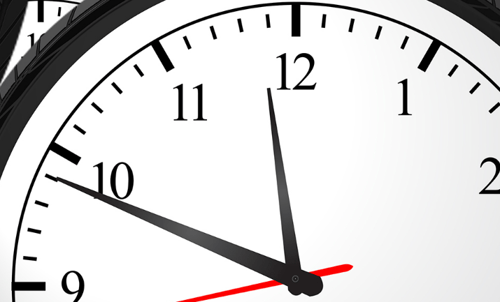 Analog clock face