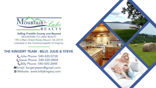 The Kingery Team - Mountain to Lake Realty logo and contact Info