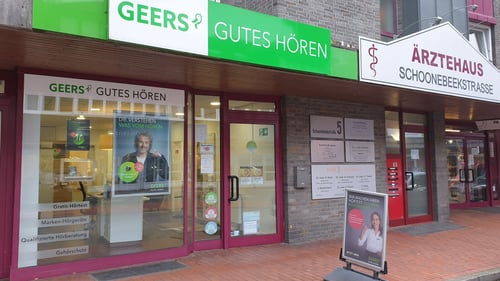 Außenaufnahme vom GEERS Fachgeschäft