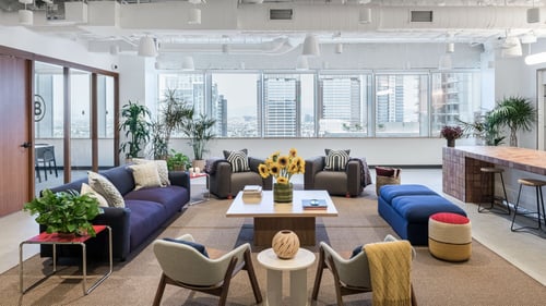 WeWork 1150 S Olive St - Coworking space interior view
