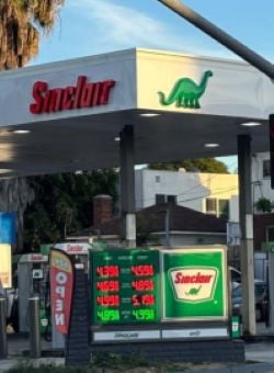 Sinclair Gas Station Fueling Island