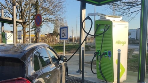 EV charging station Allego Brouzils