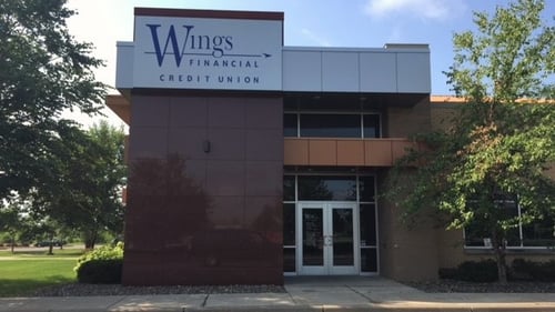 Exterior shot of Wings Credit Union in Otsego, Minnesota.